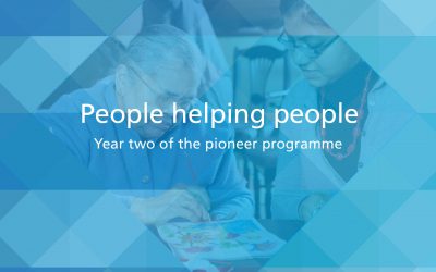 People helping people Year two of the pioneer programme