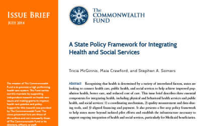 A State Policy Framework for Integrating Health and Social Services
