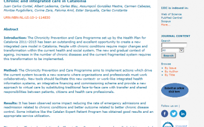 Chronic and integrated care in Catalonia