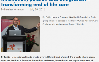 Artículo en Palliative Care Victoria (Australia 29/07/16)