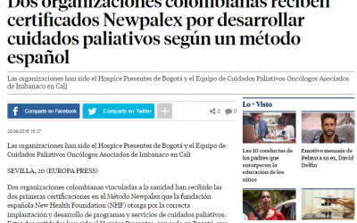 Dos organizaciones colombianas reciben Certificados NEWPALEX® (La Vanguardia 20/09/16)