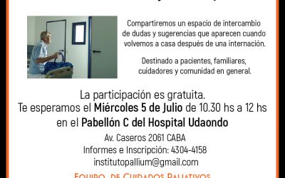 Taller «Le dieron el alta… y ahora ¿qué?  Hospital Udaondo.