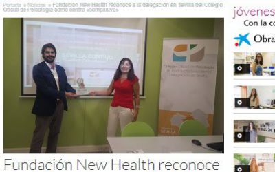 Reconocimiento al Colegio Oficial de Psicología como centro compasivo en Sevilla Contigo, Ciudad Compasiva (ABC de Sevilla 26/09/17)