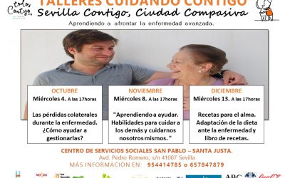 Sevilla Contigo. PRÓXIMOS TALLERES «CUIDANDO CONTIGO» para la ciudadanía.