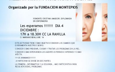 TALLER CUIDADOS DE LA PIEL. FUNDACIÓN MONTEPÍO. SEVILLA.