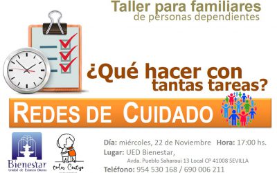 Taller REDES DE CUIDADO. UED Buhaira & Sevilla Contigo, Ciudad Compasiva.
