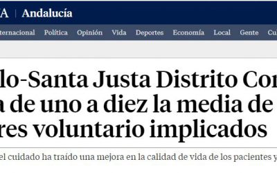 ‘San Pablo-Santa Justa Distrito Compasivo’ aumenta de uno a diez la media de cuidadores voluntario implicados (La Vanguardia 29/11/17)
