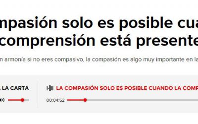 La compasión solo es posible cuando la comprensión está presente. (Caracol Radio 22-01-2018)