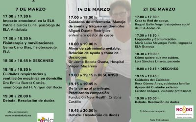 Talleres de formación para cuidadores de ELA. Sevilla.