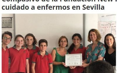 Colegio Los Rosales, reconocido como Centro Compasivo de la Fundación New Health por su cuidado a enfermos en Sevilla (Europa Press 21/06/18)