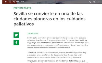 Sevilla se convierte en una de las ciudades pioneras en los cuidados paliativos (Canal Sur Radio y Televisión 20/07/2019)