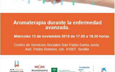 Taller Cuidando Contigo: Aromaterapia durante la enfermedad avanzada en Sevilla Contigo.