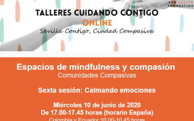 SESIÓN ONLINE: «CALMANDO EMOCIONES» (ESPACIOS MINDFULNESS Y COMPASIÓN)